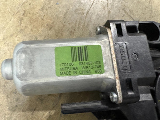 Genuine, 2014-2018 Jeep Cherokee Rear Right Door Power Window Regulator Motor