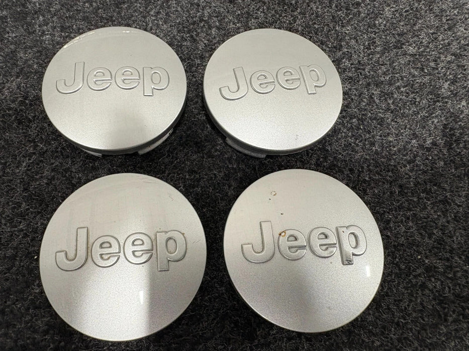 Set 4, 2007-2021 Grand Cherokee, Compass, Wrangler Wheel Center Cap #1LB77TRMAC