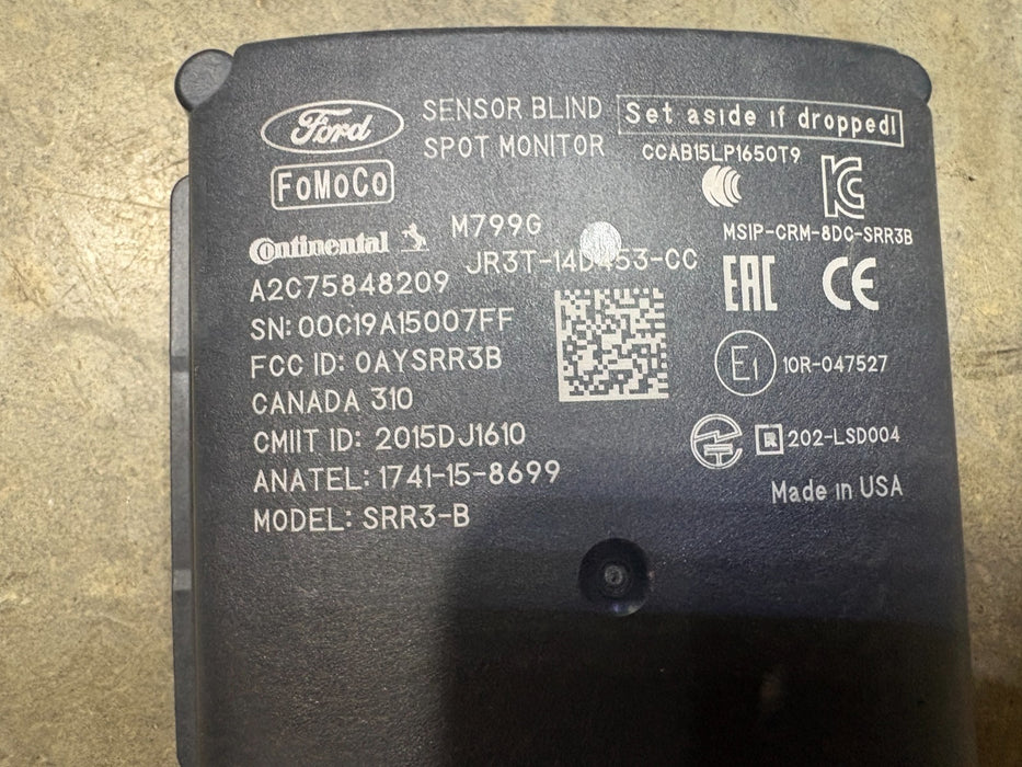 2017-2024 FORD EDGE Rear Blind Spot Radar Monitor Module #JR3T-14D453-CC
