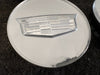 Set of 4, 2013-2025 SILVER Raised Crest Cadillac CTS CT6 XT4 XT5 XT6 Center Caps