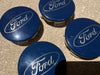 SET OF 4 2013-2025 FORD ESCAPE CENTER WHEEL CAP HUBCAP BLUE OEM
