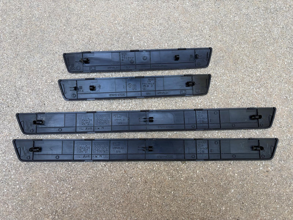 2010-2015 Toyota Prius Set Front & Rear 4 Doors Scuff Plate Step Trim Panel OEM