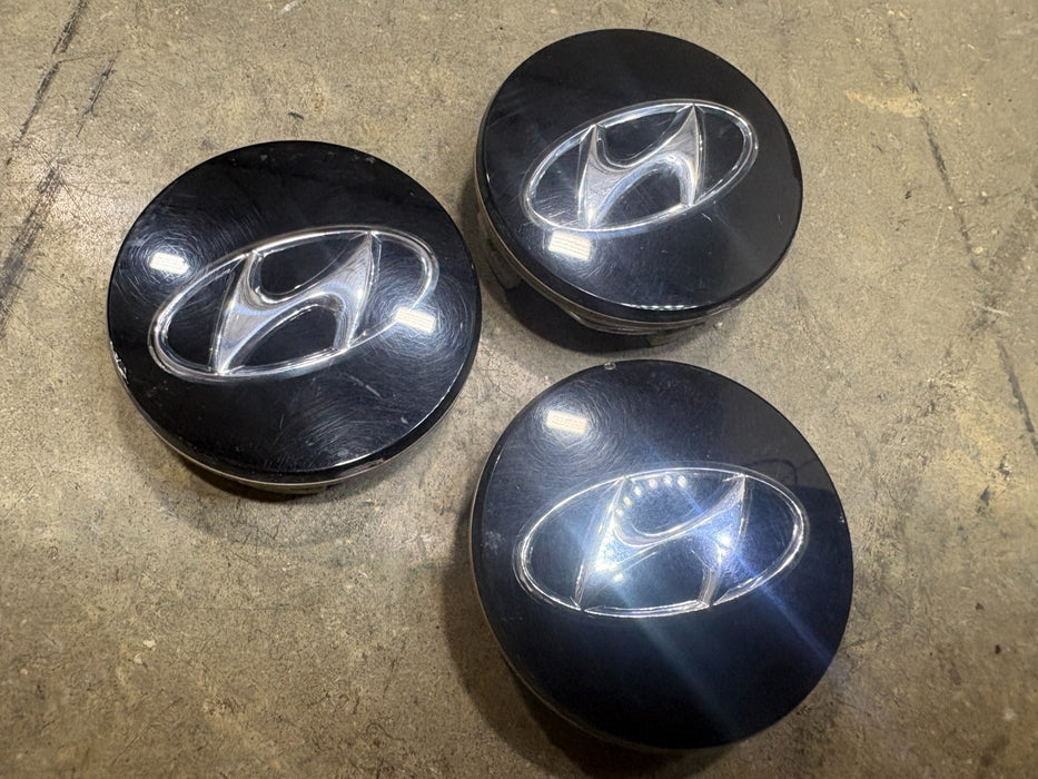 3 Pieces 2015-2017 Hyundai Sonata Wheel Center Caps OEM