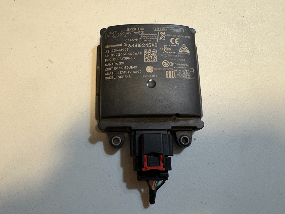 2016 - 2020 Jeep Grand Cherokee Rear Blind Spot Radar Sensor 68418245AB OEM