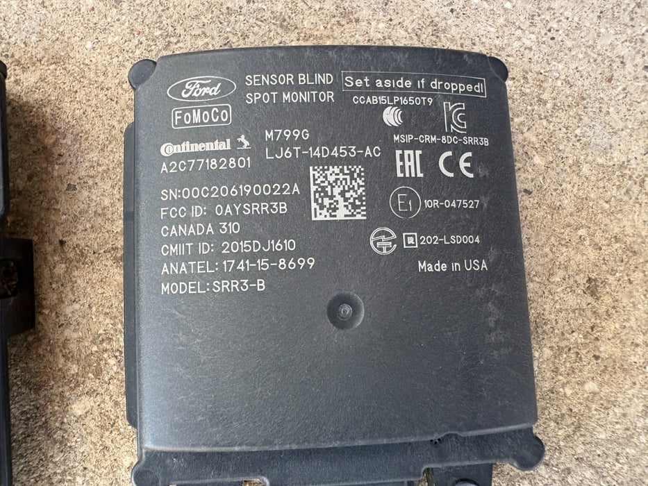 2020-2022 Ford Escape Rear Blind Spot Radar Module OEM LJ6T-14D453-AC