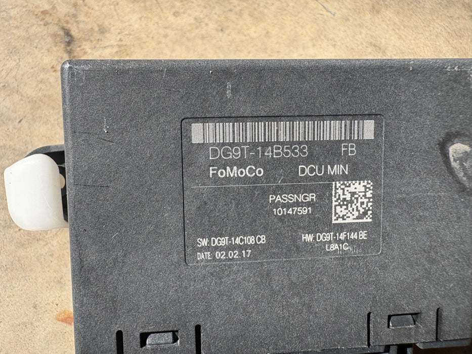 2015-2020 Ford F250 Passenger Right Front Door Control Module DG9T14B533FB OEM