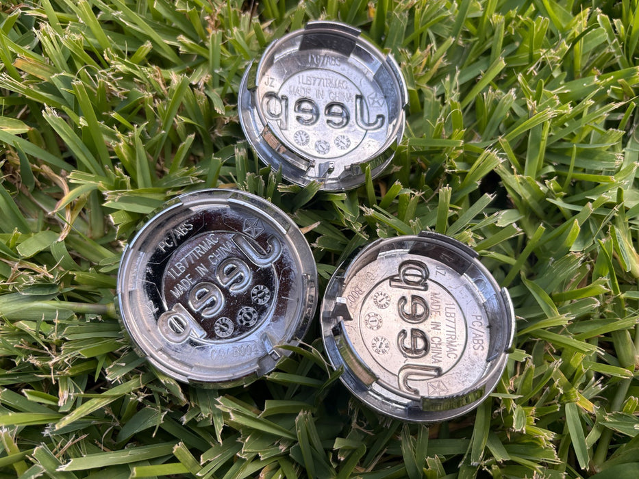 Set of 3 2007-2021 Jeep Grand Cherokee OEM Chrome Center Cap 1LB77TRMAC OEM