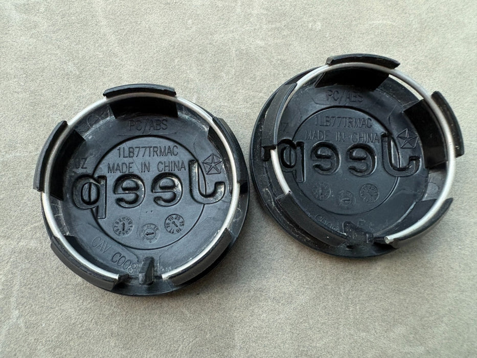 Set of 2 2011 - 2021 Jeep Grand Cherokee Wheel Center Cap 1LB77TRMAC OEM