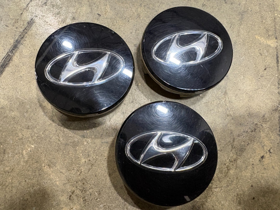 3 Pieces 2015-2017 Hyundai Sonata Wheel Center Caps OEM