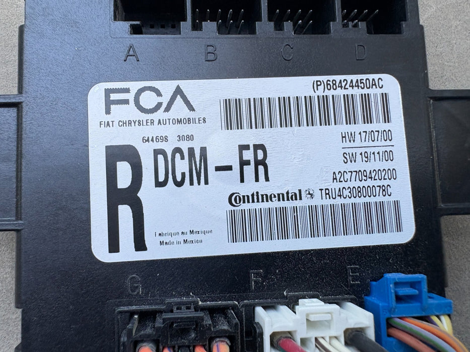2011 - 2023 DODGE CHRYSLER 300 FRONT RIGHT SIDE DOOR CONTROL MODULE 68424450AC