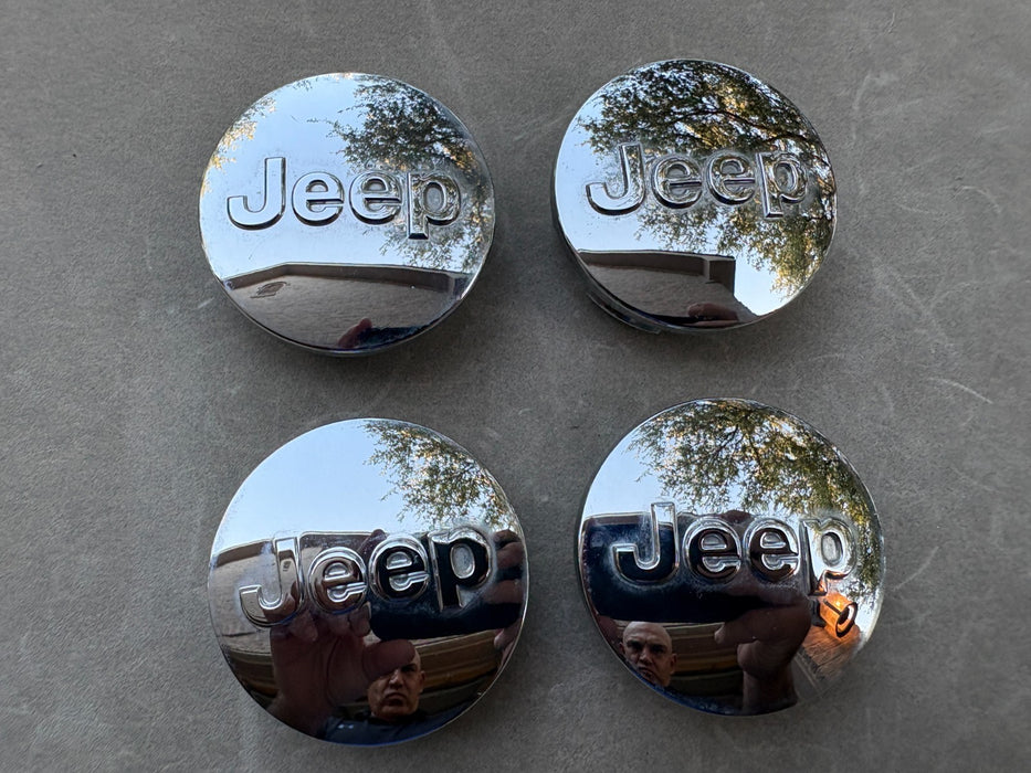 Set of 4 2014 - 2018 Jeep Grand Cherokee Wheel Center Cap OEM 1LB77TRMAC