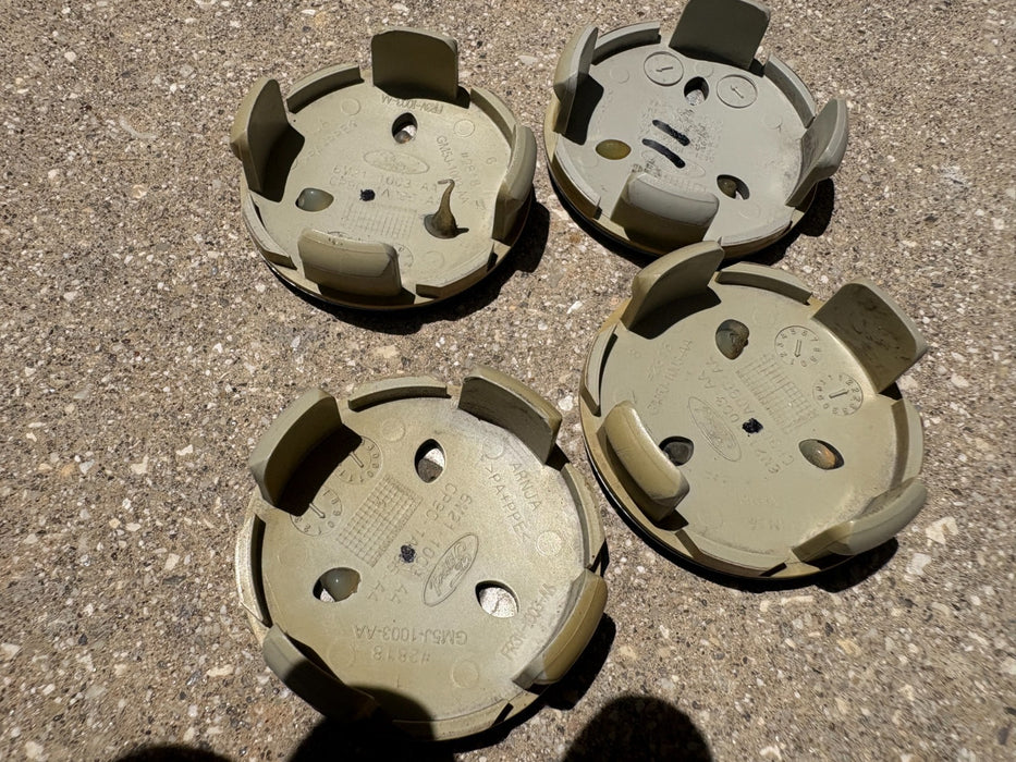 SET OF 4 2013-2025 FORD ESCAPE CENTER WHEEL CAP HUBCAP BLUE OEM