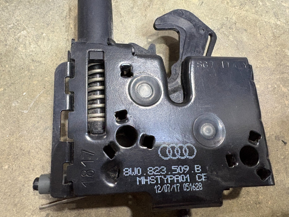 2017-2020 Audi A4 Driver Hood Lock / Latch Assy 8W0-823-509-B OEM