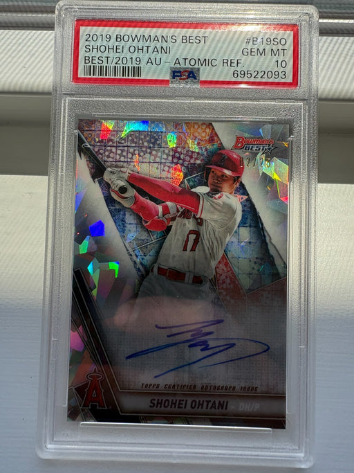 2019 Bowman's Best Shohei Ohtani Topps Certified Autopraph Issue