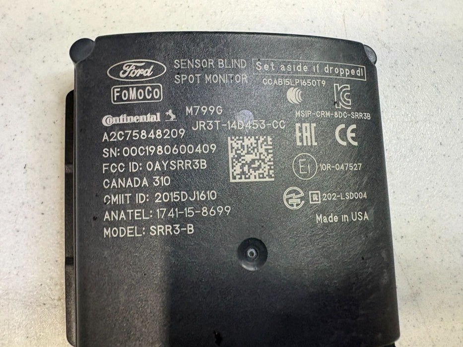 2018 - 2023 FORD EDGE REAR BLIND SPOT SENSOR MODULE OEM JR3T14D453CC