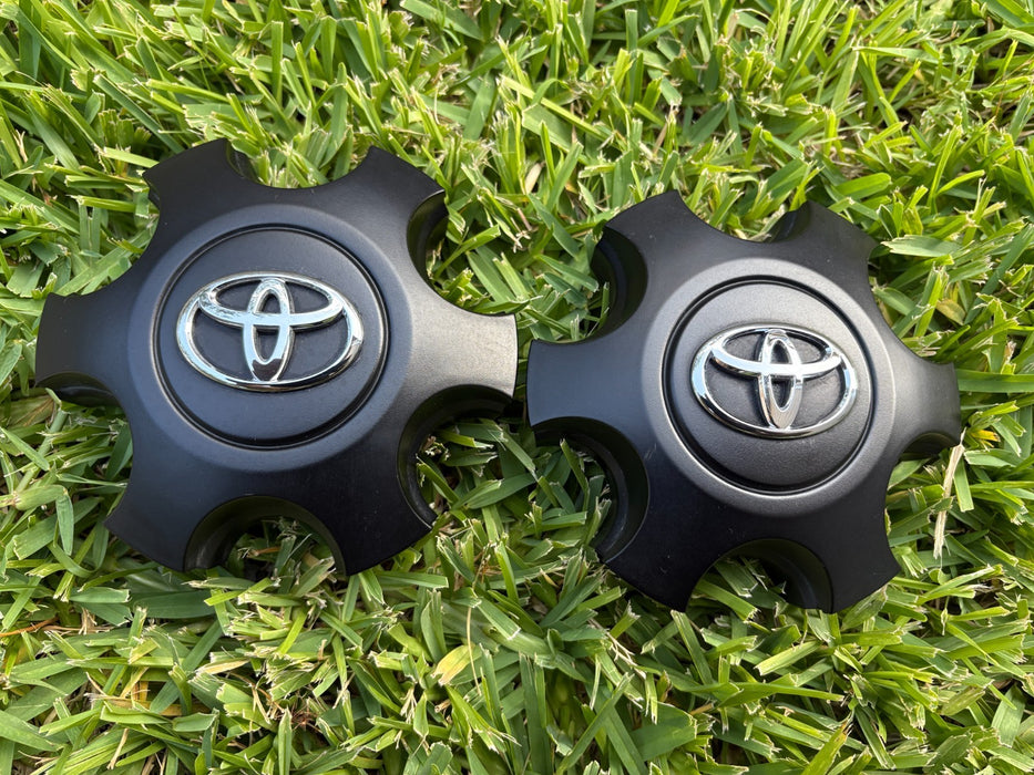 Set of 2 2016 - 2022 Toyota Tacoma Matte Black Center Cap 42603-YY290 OEM