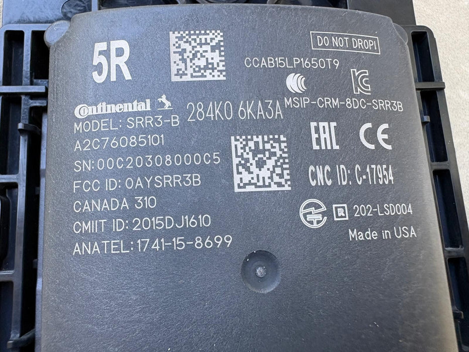 2017 - 2020 NISSAN PATHFINDER REAR LEFT BLIND SPOT RADAR SENSOR OEM 284K06KA3A