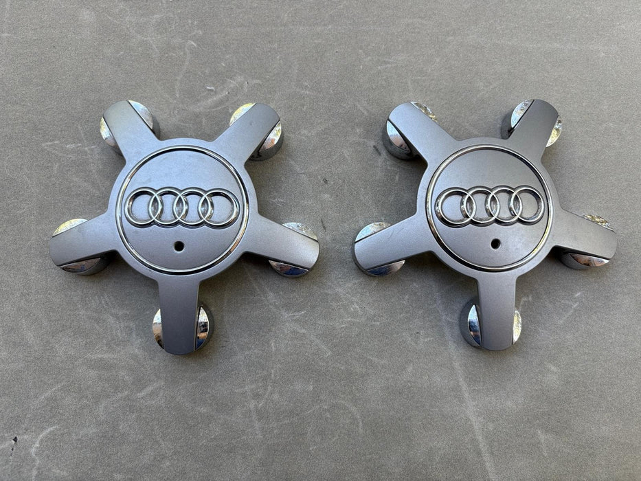 Set of 2 2013 - 2018 Audi A5 Wheel Center Cap OEM