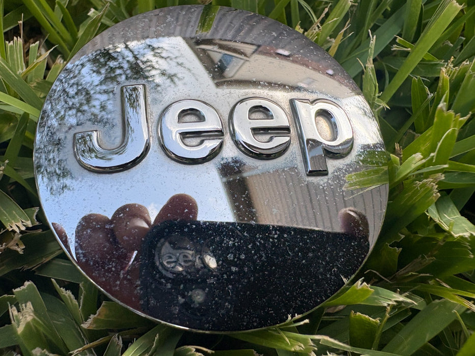 Set of 3 2007-2021 Jeep Grand Cherokee OEM Chrome Center Cap 1LB77TRMAC OEM