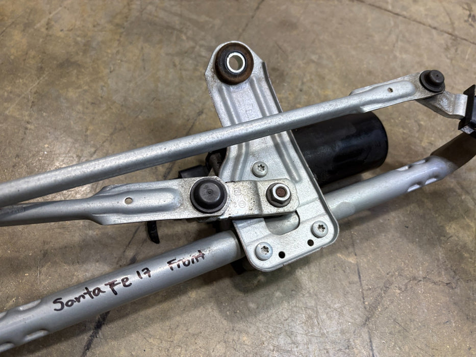 2013 - 2019 HYUNDAI SANTA FE FRONT WINDSHIELD WIPER MOTOR OEM