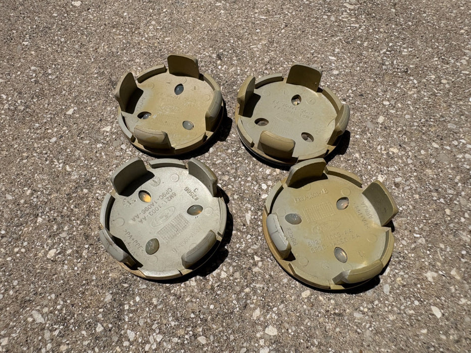 SET OF 4 2013-2025 FORD ESCAPE WHEEL CENTER CAP HUBCAP BLUE OEM