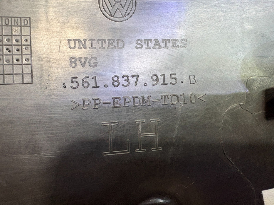 2012-2015 VOLKSWAGEN PASSAT FRONT LEFT DOOR ACCESS COVER OEM 561837915B