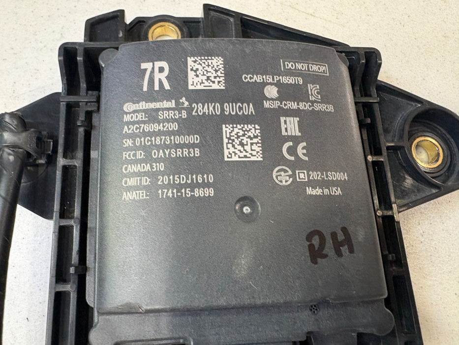 2015 - 2024 NISSAN MURANO RIGHT BLIND SPOT RADAR UNIT CONTROL MODULE #284K09UC0A