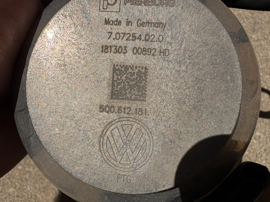 2019-2024 VOLKSWAGEN JETTA 1.4L POWER BRAKE BOOSTER VACUUM PUMP 5Q0612181D OEM