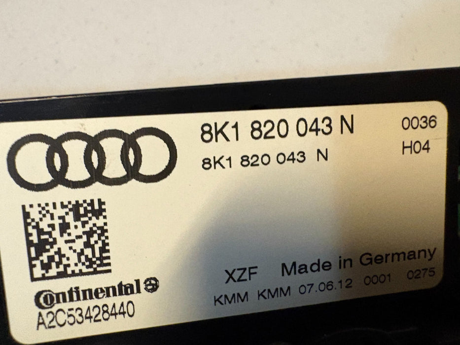 2013-2016 Audi S4 Front Climate Temperature Control 8K1820043N OEM