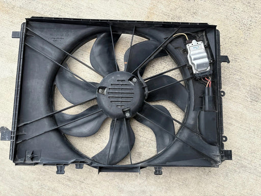 2008-2018 Mercedes C300, E350, C250, SLK350 3.0 Radiator Fan Motor & Shroud, OEM