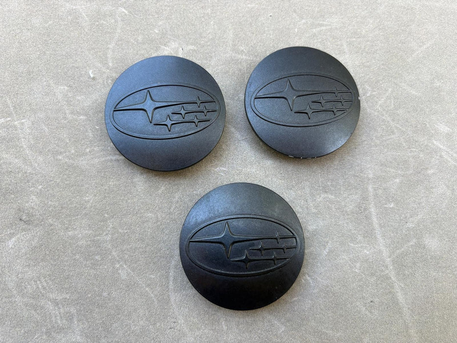 Set of 3 2013 - 2017 Subaru XV Crosstrek Wheel Center Cap Black 28821SA030 OEM