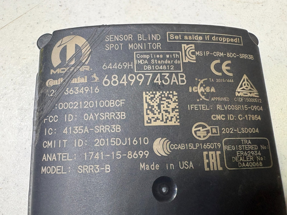 2021 2022 2023 2024 JEEP GRAND CHEROKEE REAR SENSOR BLIND SPOT MONITOR OEM