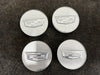 Set of 4, 2013-2025 SILVER Raised Crest Cadillac CTS CT6 XT4 XT5 XT6 Center Caps