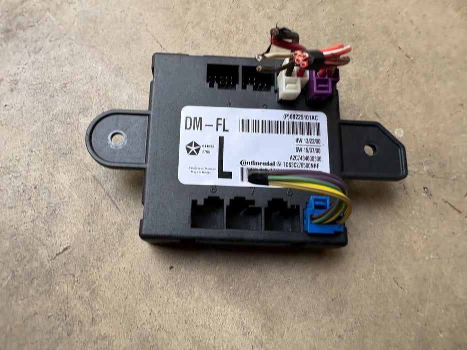 2013 - 2018 DODGE RAM 1500 DOOR CONTROL MODULE FRONT LEFT OEM P68225101AC