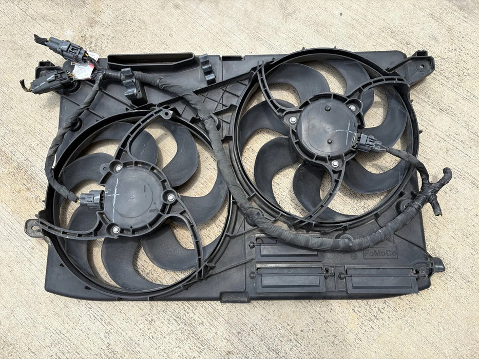 2016-2020 Ford Fusion 1.5L, Radiator Cooling Fan Motor & Shroud, OEM #FG93-8C607