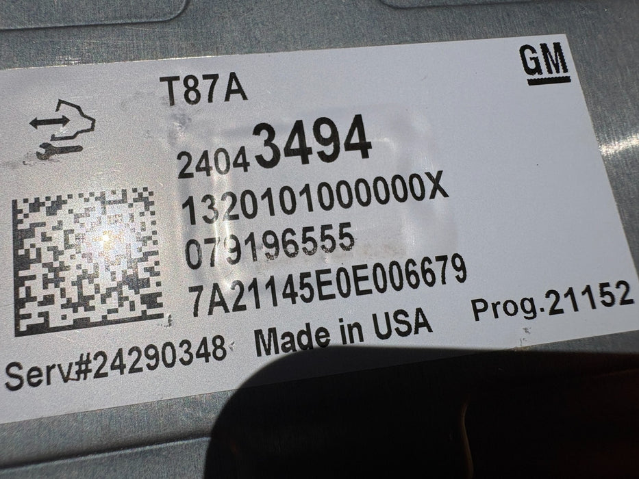 2018 - 2024 CHEVROLET TRAVERSE Transmission Computer Control Module OEM 24043494
