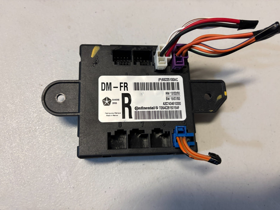 2013 - 2018 Dodge Ram 1500 Passenger Side Right RH Door Module P68225100AC OEM